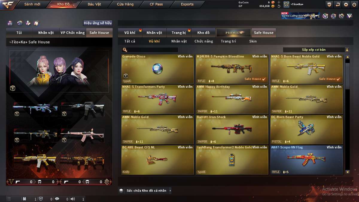 shop acc cf uy tin gia re